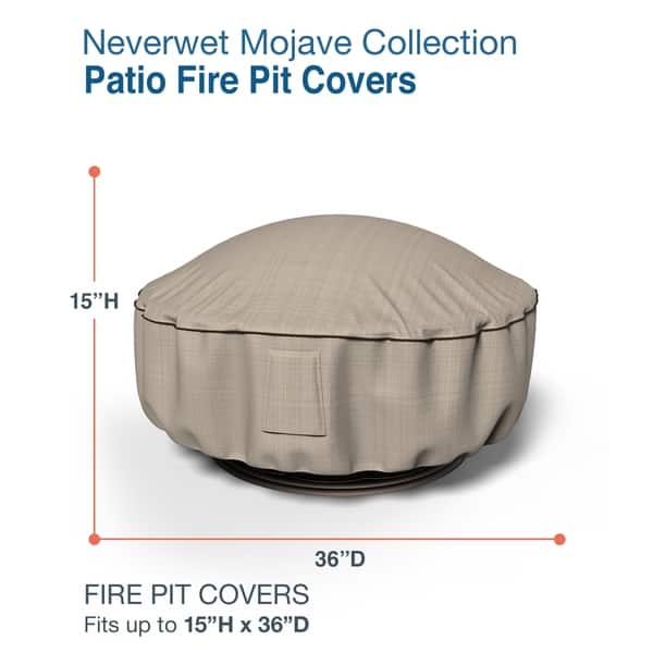 Shop Budge Waterproof Outdoor Fire Pit Cover Neverwet Mojave