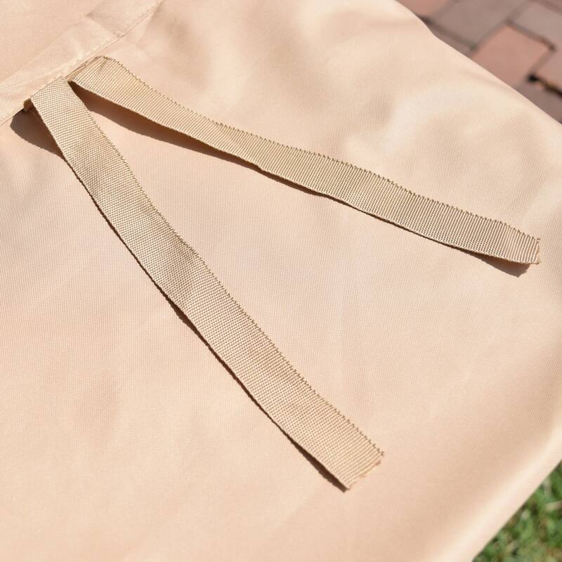 Budge Sedona Tan Outdoor Ottoman Cover 18 in H x 33 in W x 25 in L - Small - 18"H x 33"W x 25"L