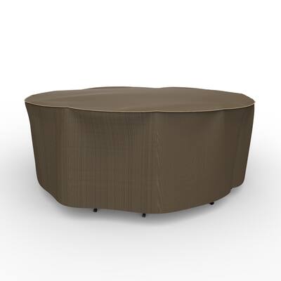 Budge StormBlock™ Hillside Black and Tan Round Patio Table and Chairs Combo Cover Multiple Sizes