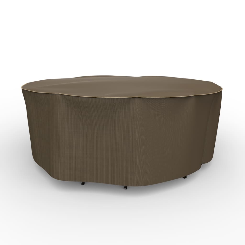 Budge StormBlock™ Hillside Black and Tan Round Patio Table and Chairs Combo Cover Multiple Sizes