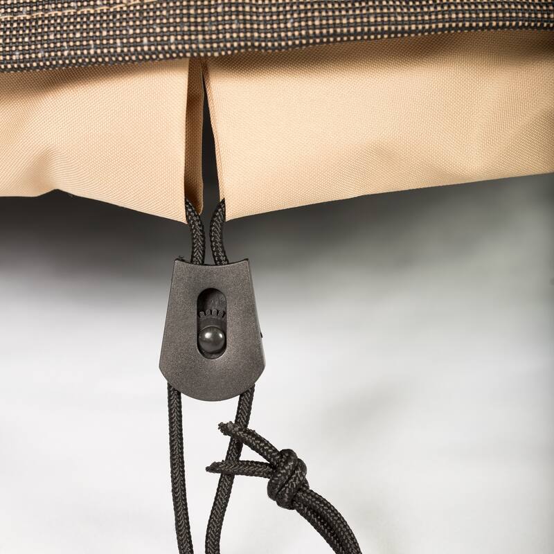 Budge StormBlock™ Hillside Black and Tan Round Patio Table and Chairs Combo Cover Multiple Sizes