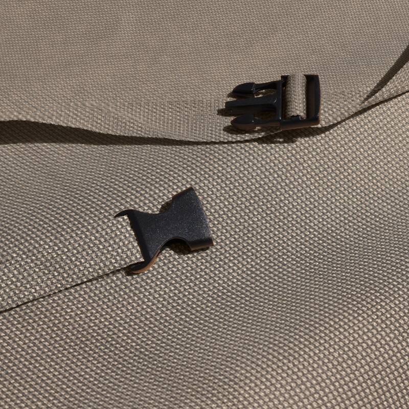 Budge Waterproof Outdoor Round Patio Table Cover, English Garden, Tan Tweed, Multiple Sizes