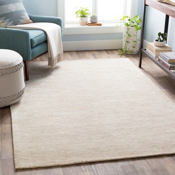 Rowland Solid Handmade Area Rug - On Sale - Overstock - 30236383