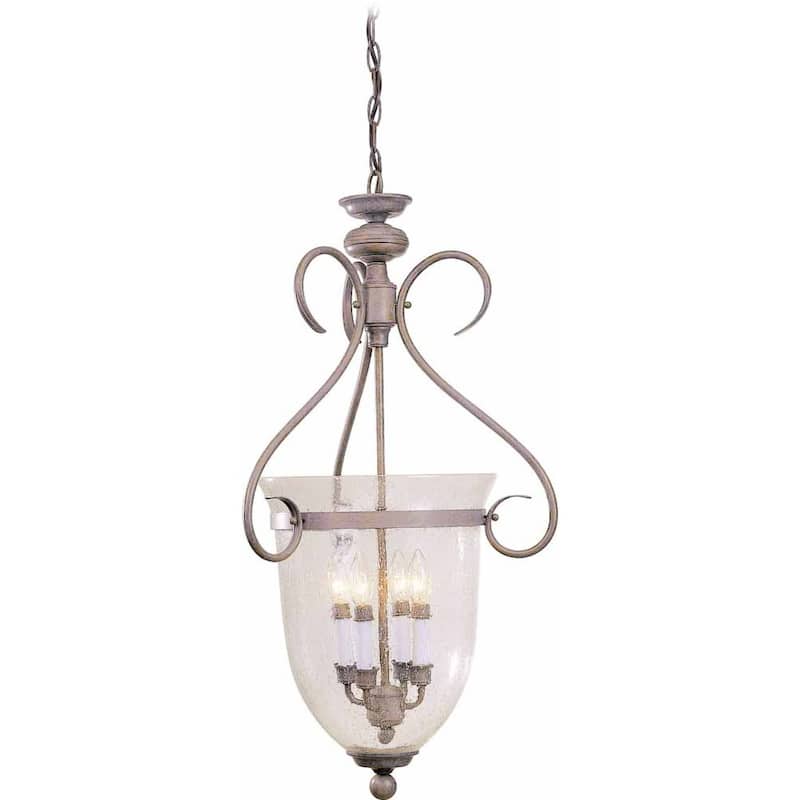 Volume Lighting Kuta 4-Light Prairie Rock Candle-Style Hanging Pendant