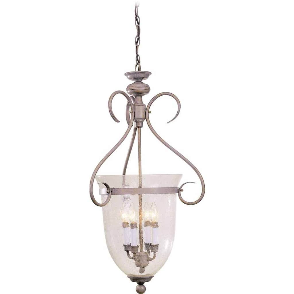 Volume Lighting Kuta 4-Light Prairie Rock Candle-Style Hanging Pendant