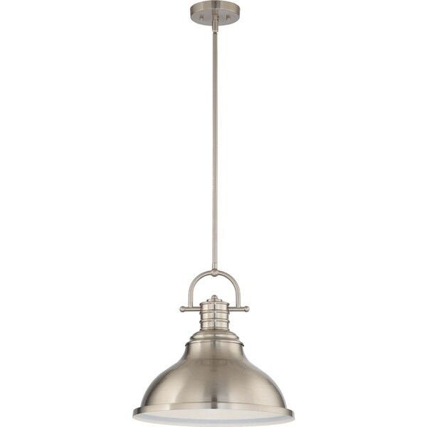 Shop Volume Lighting 1Light LED Indoor Brushed Nickel Downrod Pendant