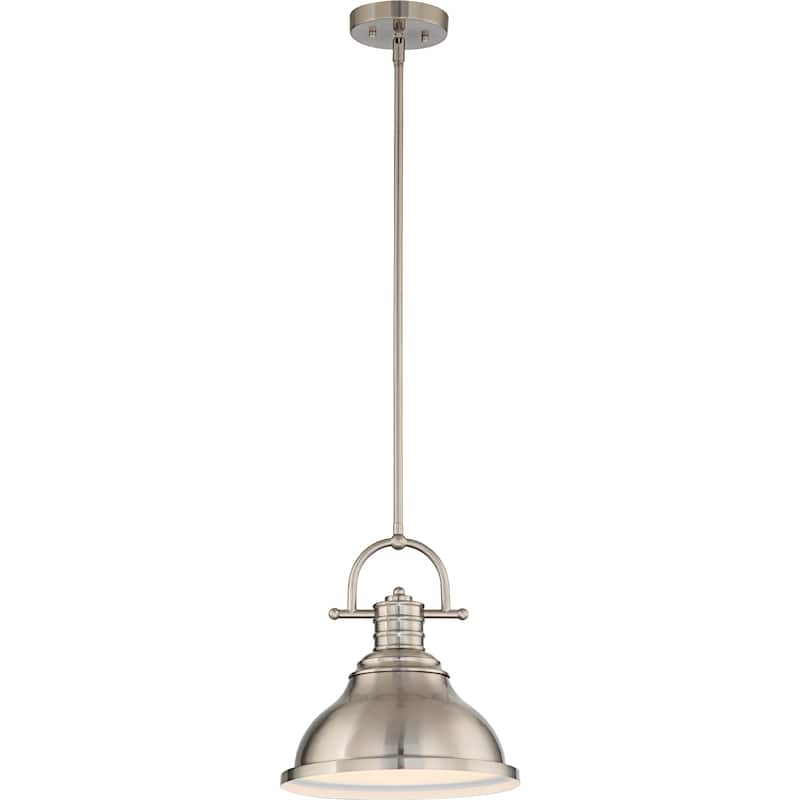 Volume Lighting 1-Light Indoor Brushed Nickel Downrod Pendant - Brushed Nickel