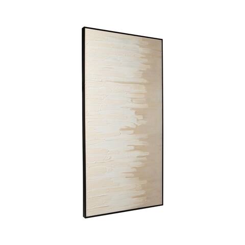 Jennaya Casual Tan/White Gradient Framed Wall Art