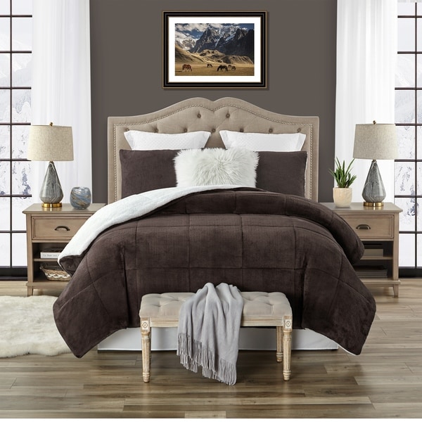 Sherpa twin xl online comforter