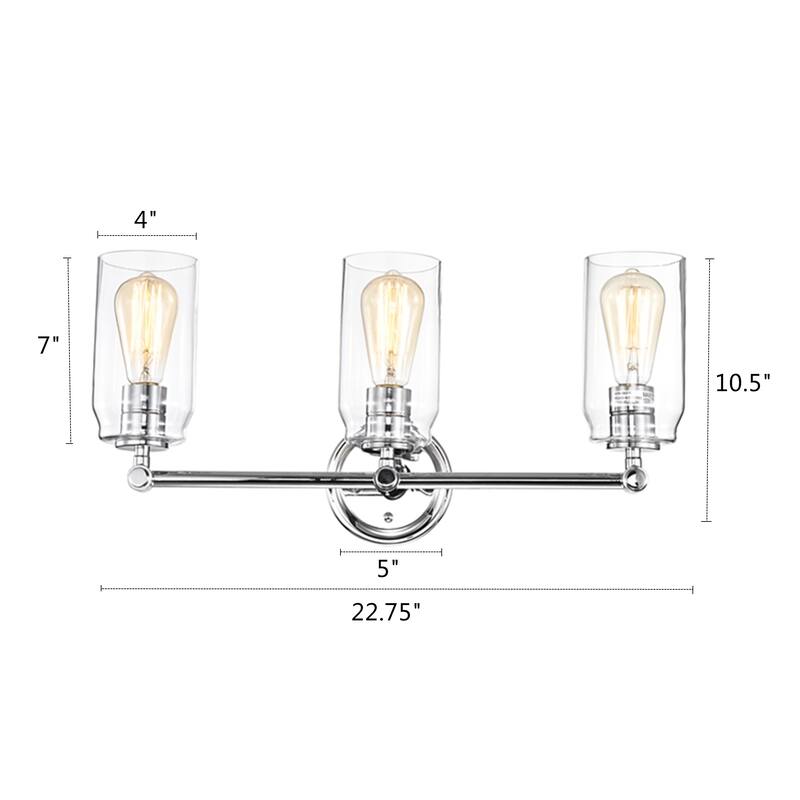 Chrome Bath/Vanity Light (Size Options)