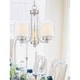 preview thumbnail 2 of 3, Modern Nickel Mini Chandelier Double Square glass