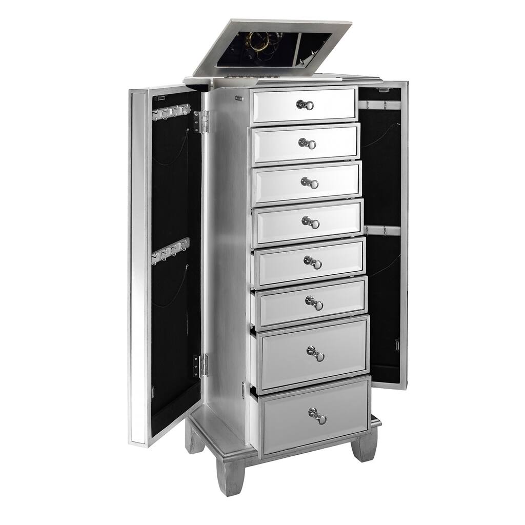 Antonia Mirrored Jewelry Armoire