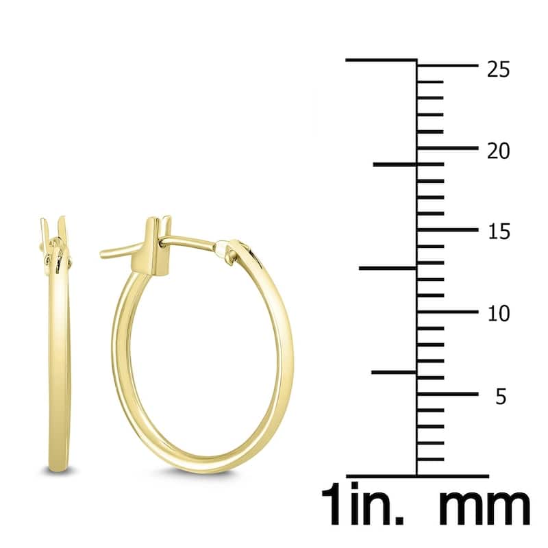 Marquee Jewels 16MM Hoop Earrings in 14K Yellow Gold