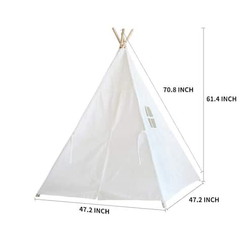 Teepee Tent for Kids with Carry Case for Indoor & Outdoor Playing