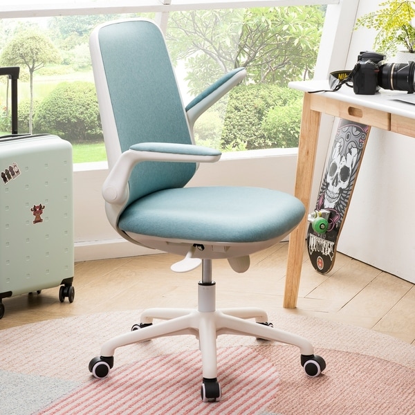 Shop OVIOS Cute Desk Chair,Fabric Office Chair for Home or Office