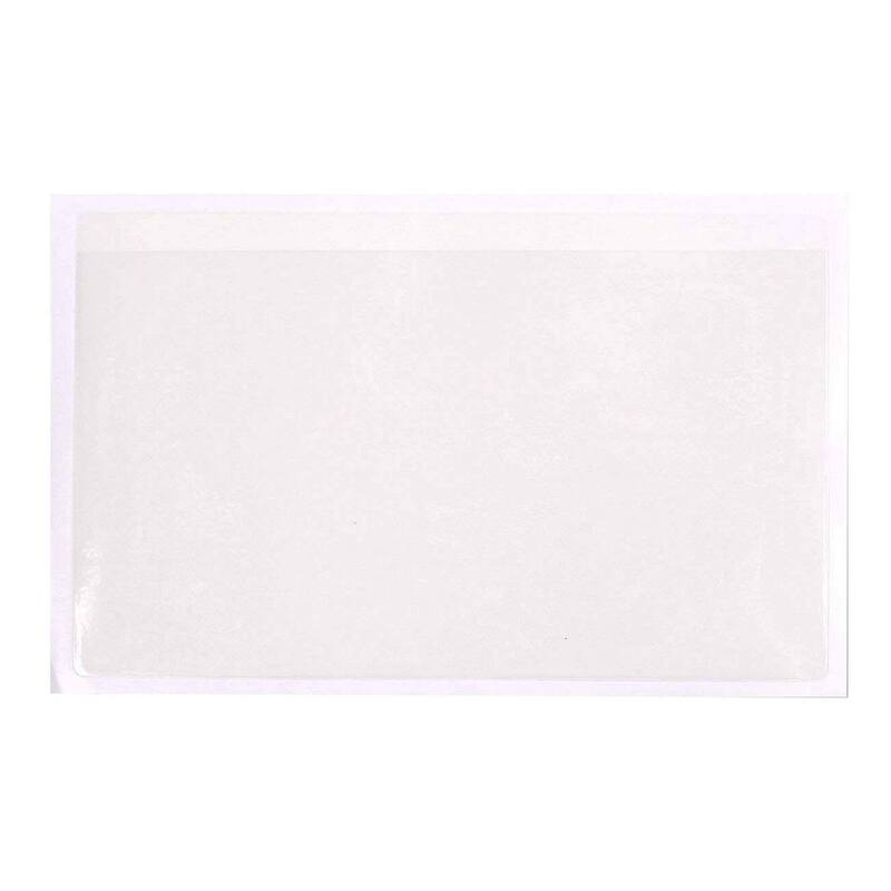 Juvale 50 Pack Self-Adhesive Index Card Sleeves for Note Cards, 5 x 8 In