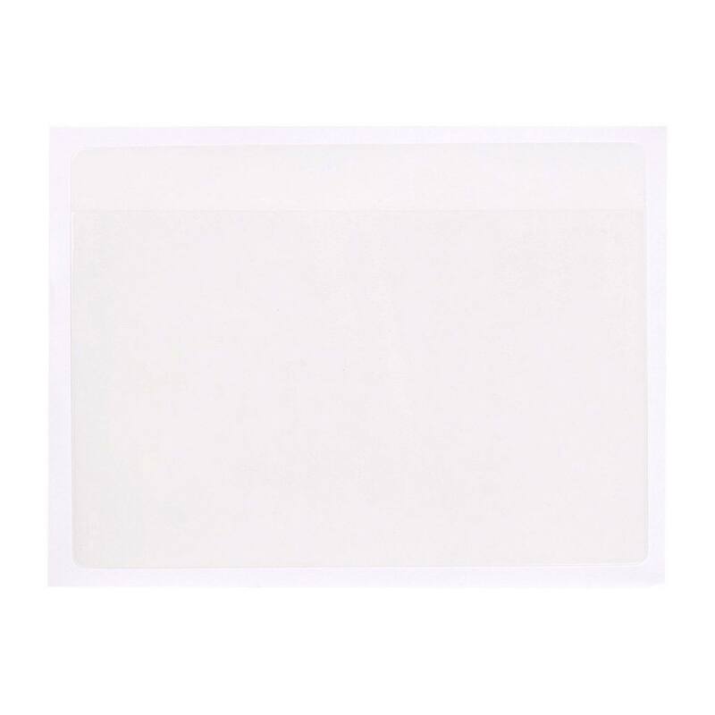 Juvale 100 Pack Top Load 4x6 Photo Sleeves with Adhesive, Index Card Holder
