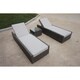 New Fashion 2  Sun Lounge Chair Set with 12cm Deep Cushion and Table - N/A - Thumbnail 2