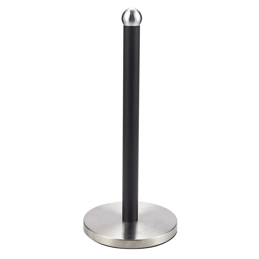 Basicwise Black Metal Undercabinet Paper Towel Holder in the Paper
