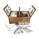 Picnic Basket Set For 4 Person, Includes Silverware, Glasses - Bed Bath 