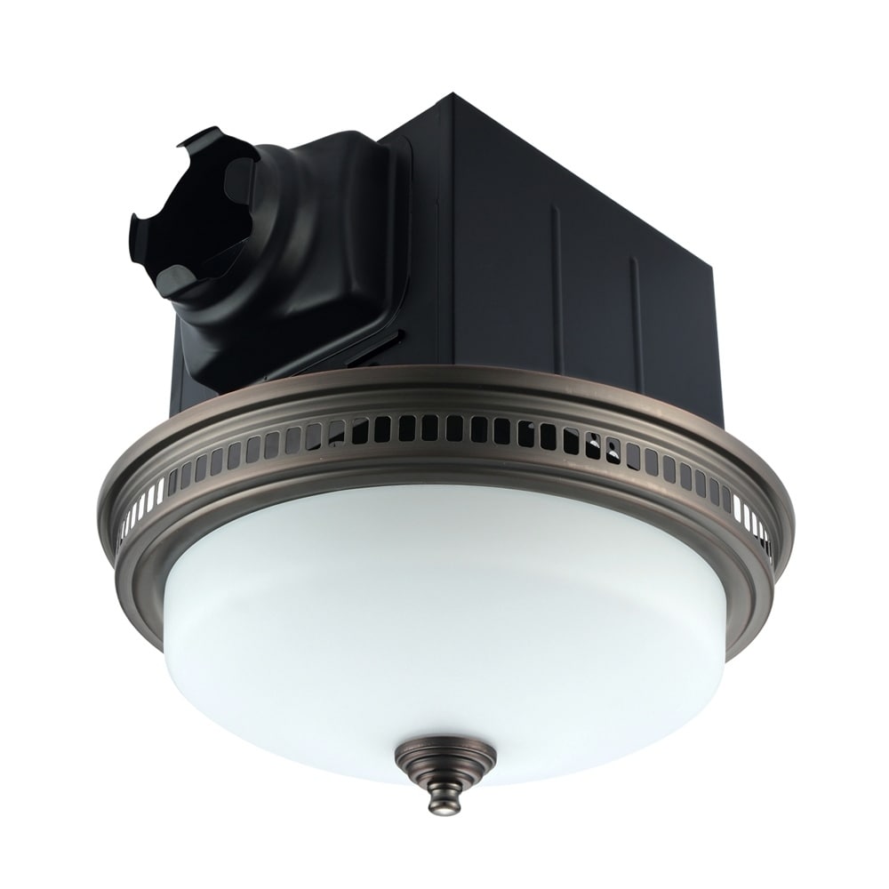 Ultra Quiet Bathroom Exhaust Fan With Led Light And Nightlight 110cfm 15 Sone With Glass Cover Oil Rubbed Bronze Finish On Sale Overstock 30242491