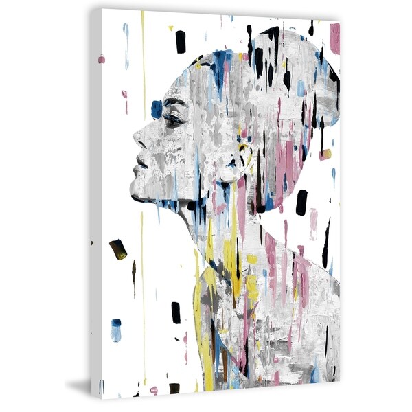 'Side View Portrait' Painting Print on Wrapped Canvas