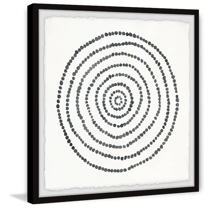 'Circular Dots' Framed Painting Print