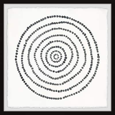 'Circular Dots' Framed Painting Print