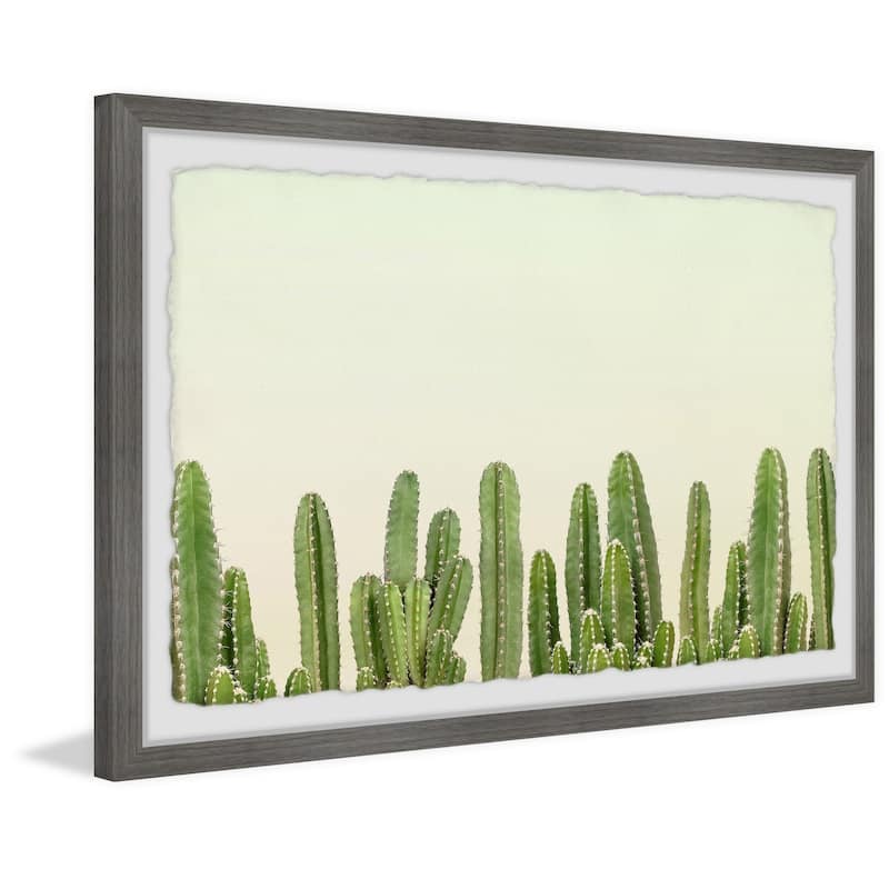 'Cactus Wall' Framed Painting Print