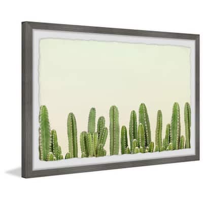 'Cactus Wall' Framed Painting Print