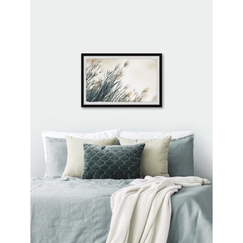 'Feathered Leaves' Framed Painting Print