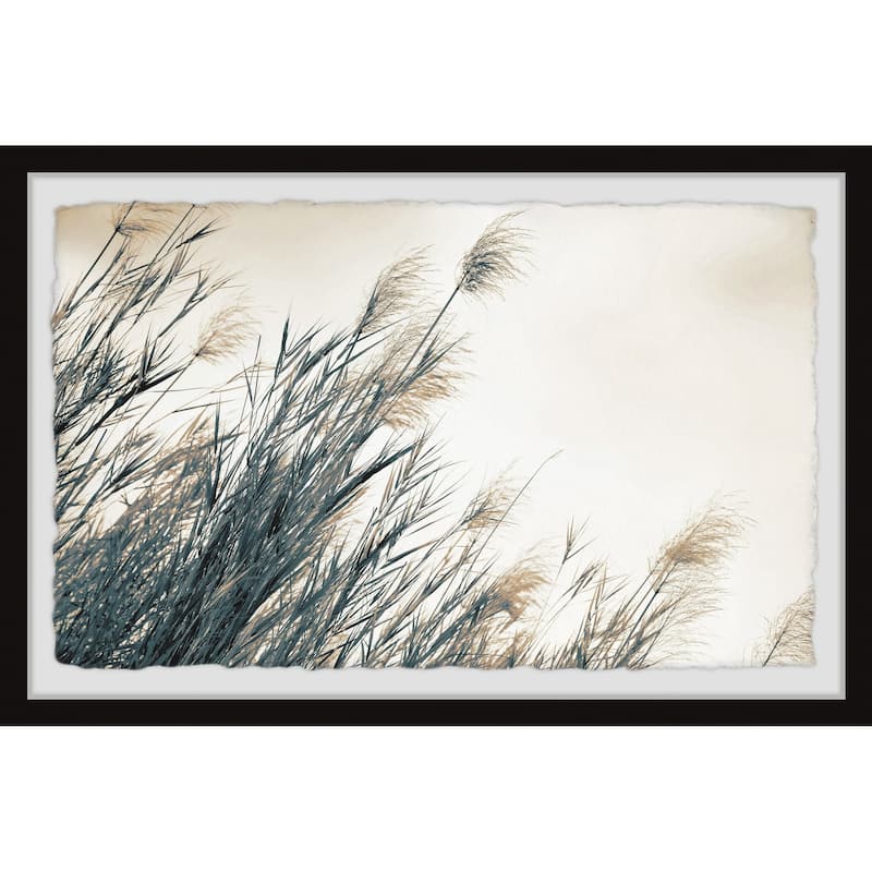 'Feathered Leaves' Framed Painting Print