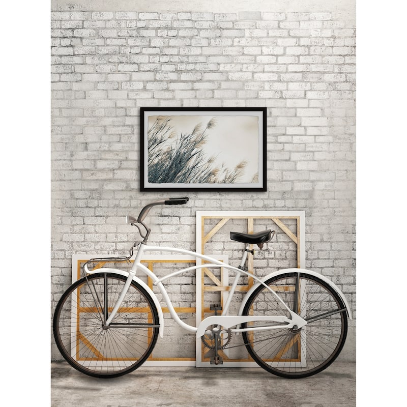 'Feathered Leaves' Framed Painting Print