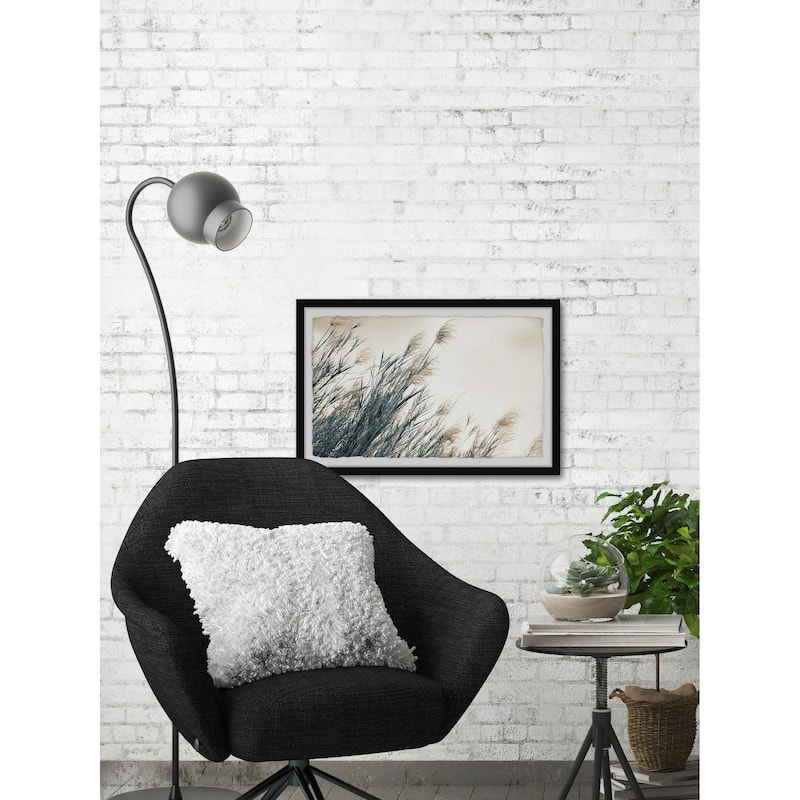 'Feathered Leaves' Framed Painting Print