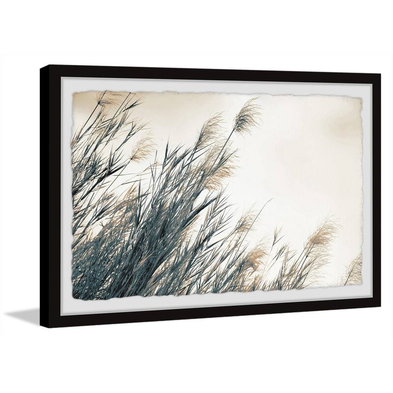 'Feathered Leaves' Framed Painting Print