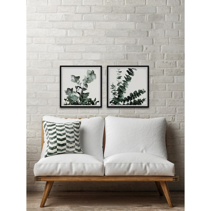 Gum Tree Foliage Diptych