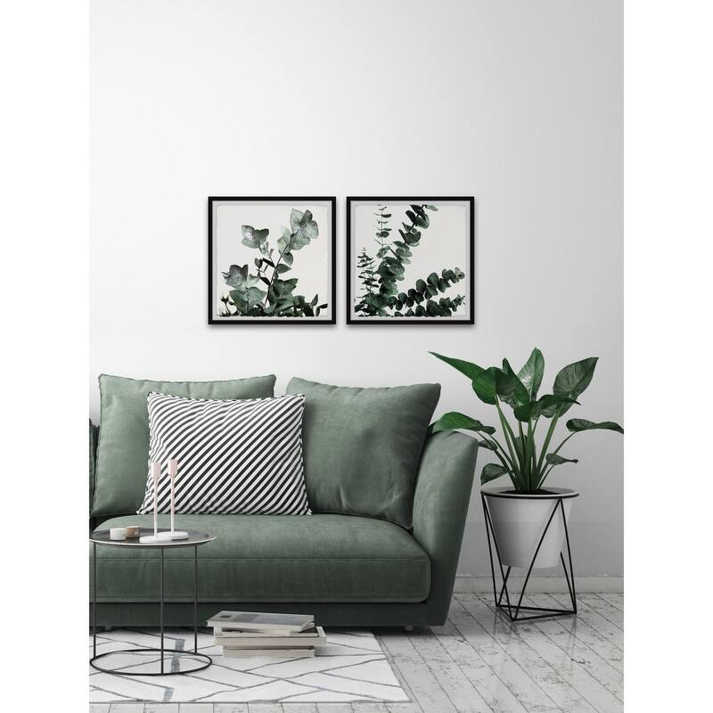 Gum Tree Foliage Diptych