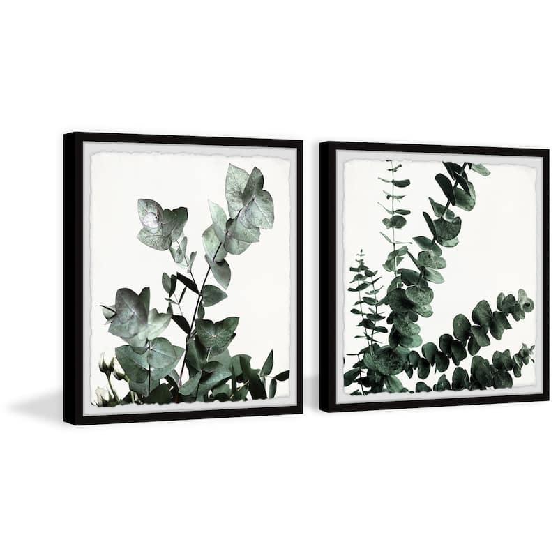 Gum Tree Foliage Diptych