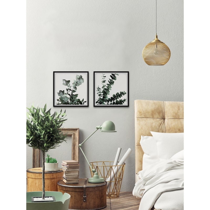 Gum Tree Foliage Diptych