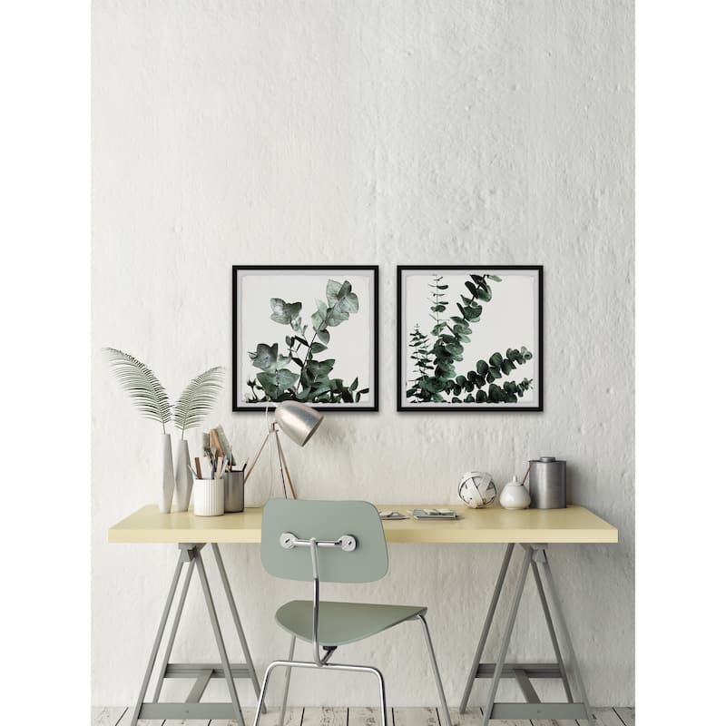 Gum Tree Foliage Diptych