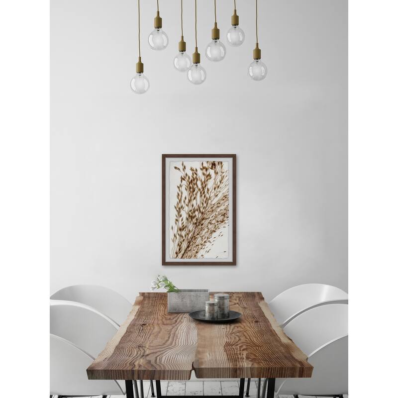 'Dried Leaves' Framed Painting Print