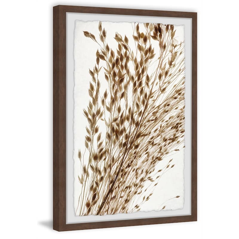 'Dried Leaves' Framed Painting Print