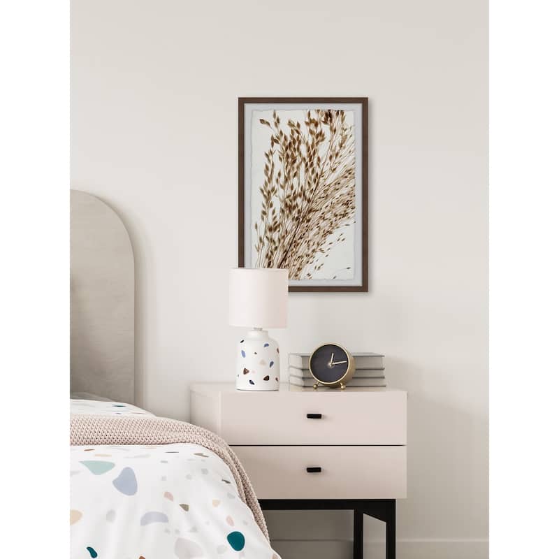 'Dried Leaves' Framed Painting Print