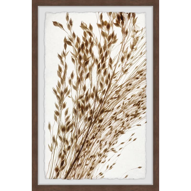 'Dried Leaves' Framed Painting Print