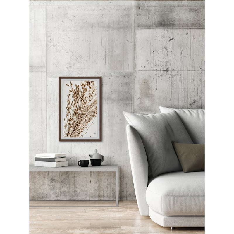 'Dried Leaves' Framed Painting Print