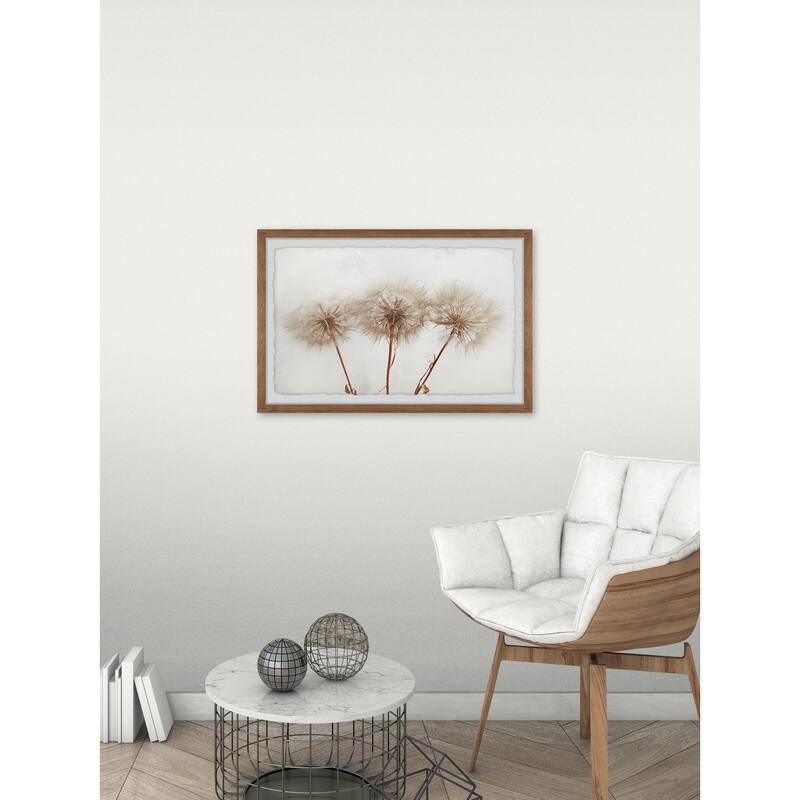 Copper Grove Dandelion Trio Framed Painting Print