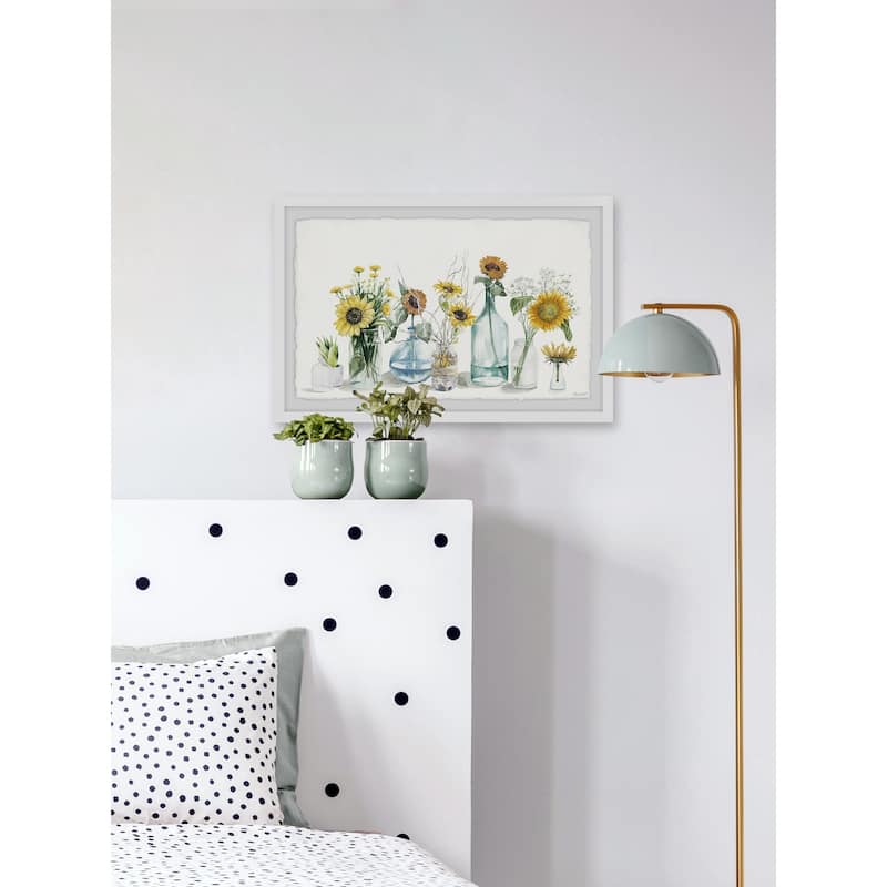 'Sunflower Bouquets' Framed Painting Print