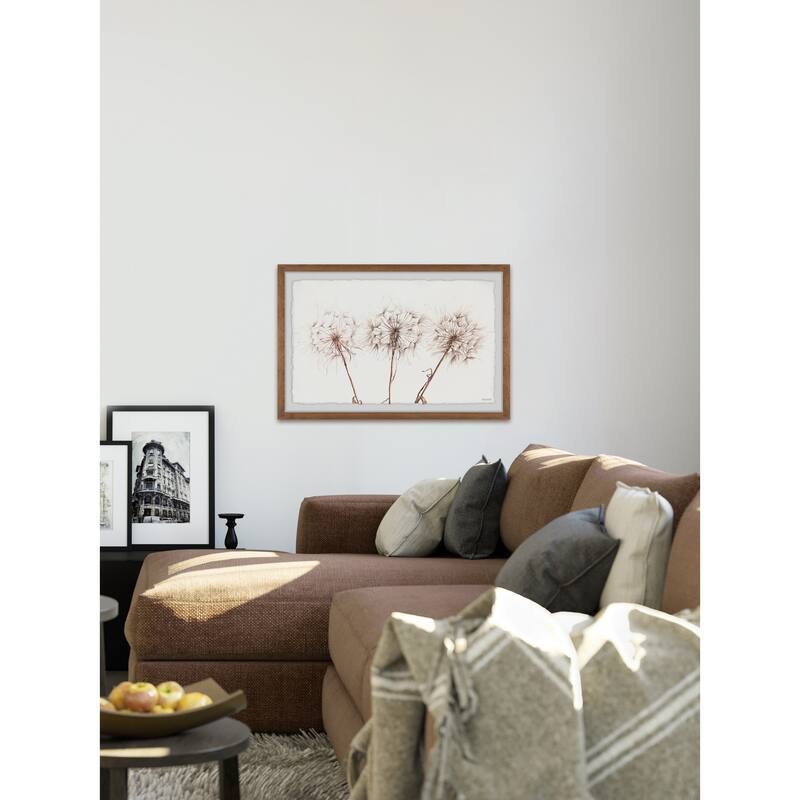 Copper Grove Dandelion Trio II Framed Painting Print