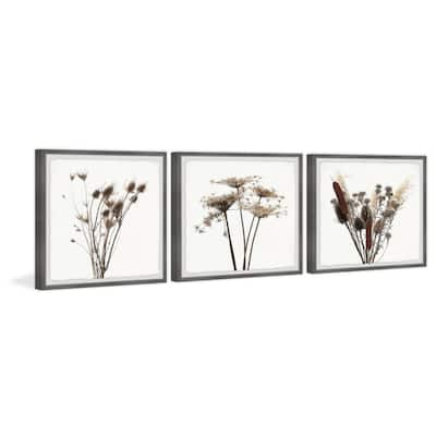 Marmont Hill Rustic Dandelion 3-piece Triptych Wall Art Set