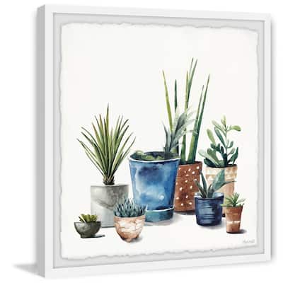 'Indoor Succulents' Framed Painting Print